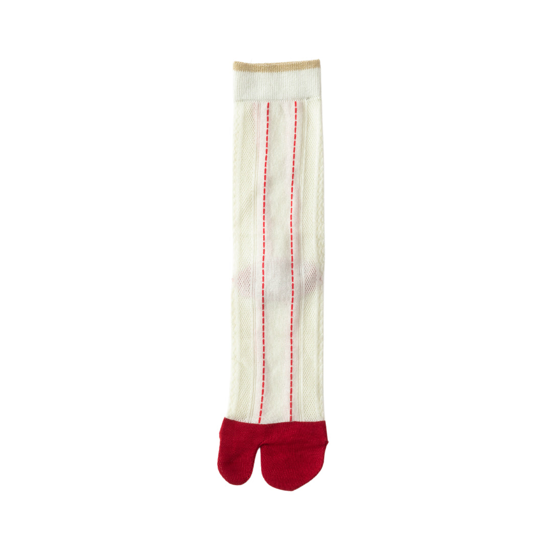 【TRICOTE】LACE PATTERN TABI SOCKS