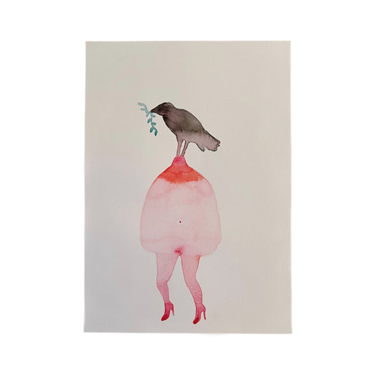 【Cathy Burghi 】オッパイに枝をくわえた小鳥