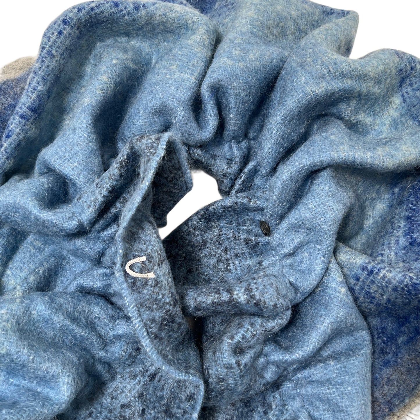 【Sayoko.M】cape shirring M04 blue