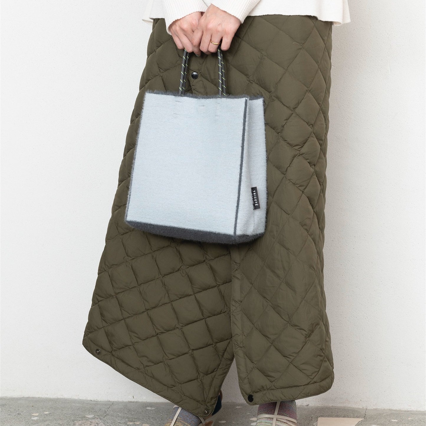 【TRICOTE】SHAGGY GLITTERS PAPER KNIT BAG