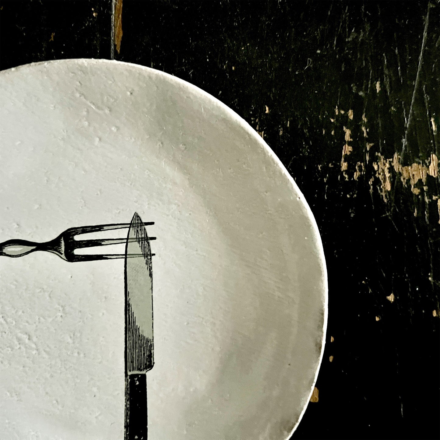 【Astier de Villatte】Fork and knife saucer