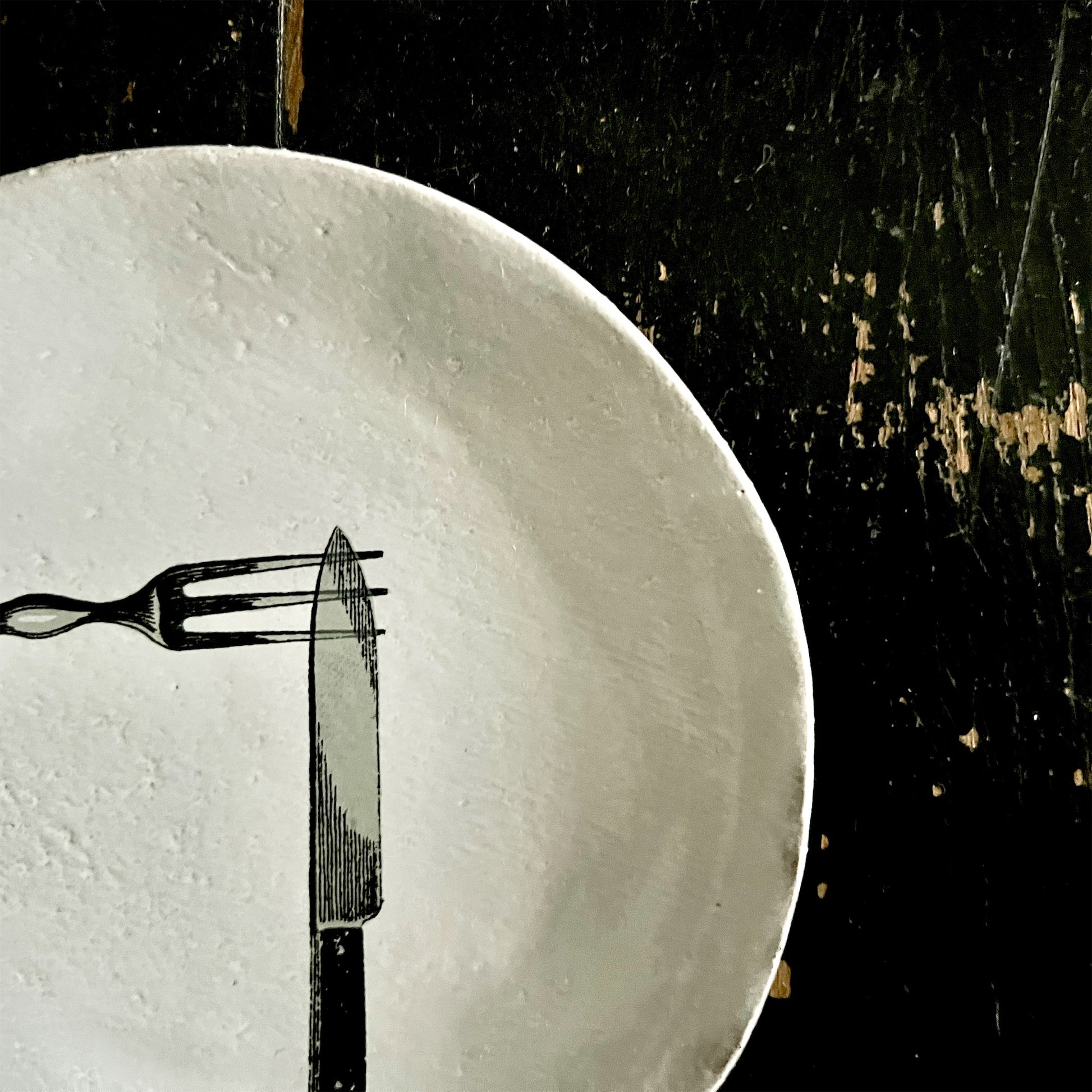 【Astier de Villatte】Fork and knife saucer