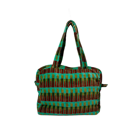 【Les Touristes】ベルベットバッグ velvet small city hand bag-green