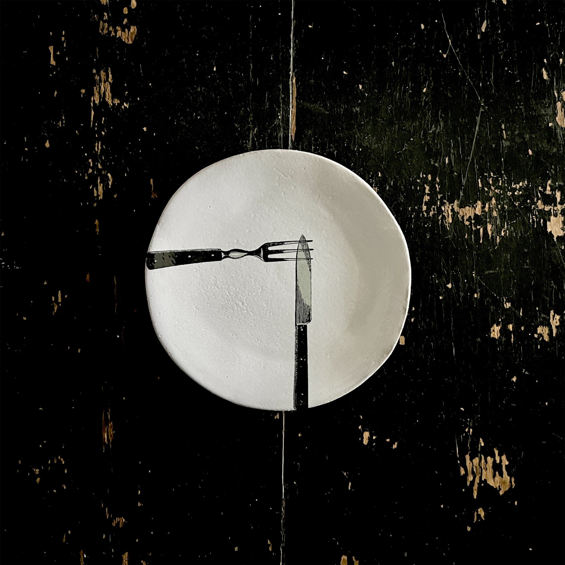 【Astier de Villatte】Fork and knife saucer
