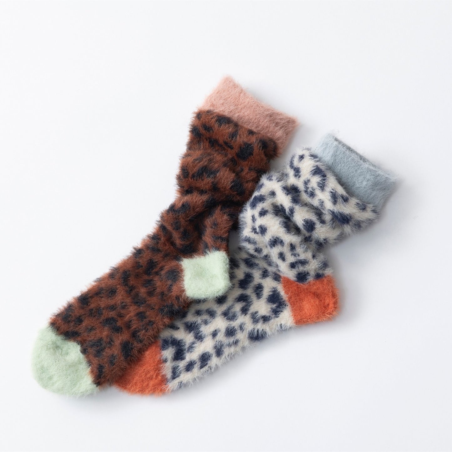 【TRICOTE】LEOPARD PATTERN ROOM SOCKS