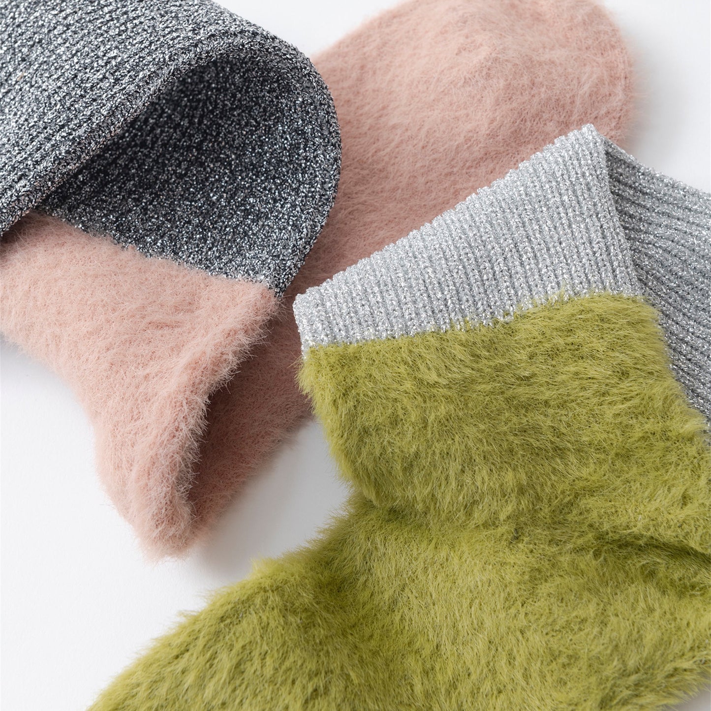 【TRICOTE】LAME SHAGGY SOCKS