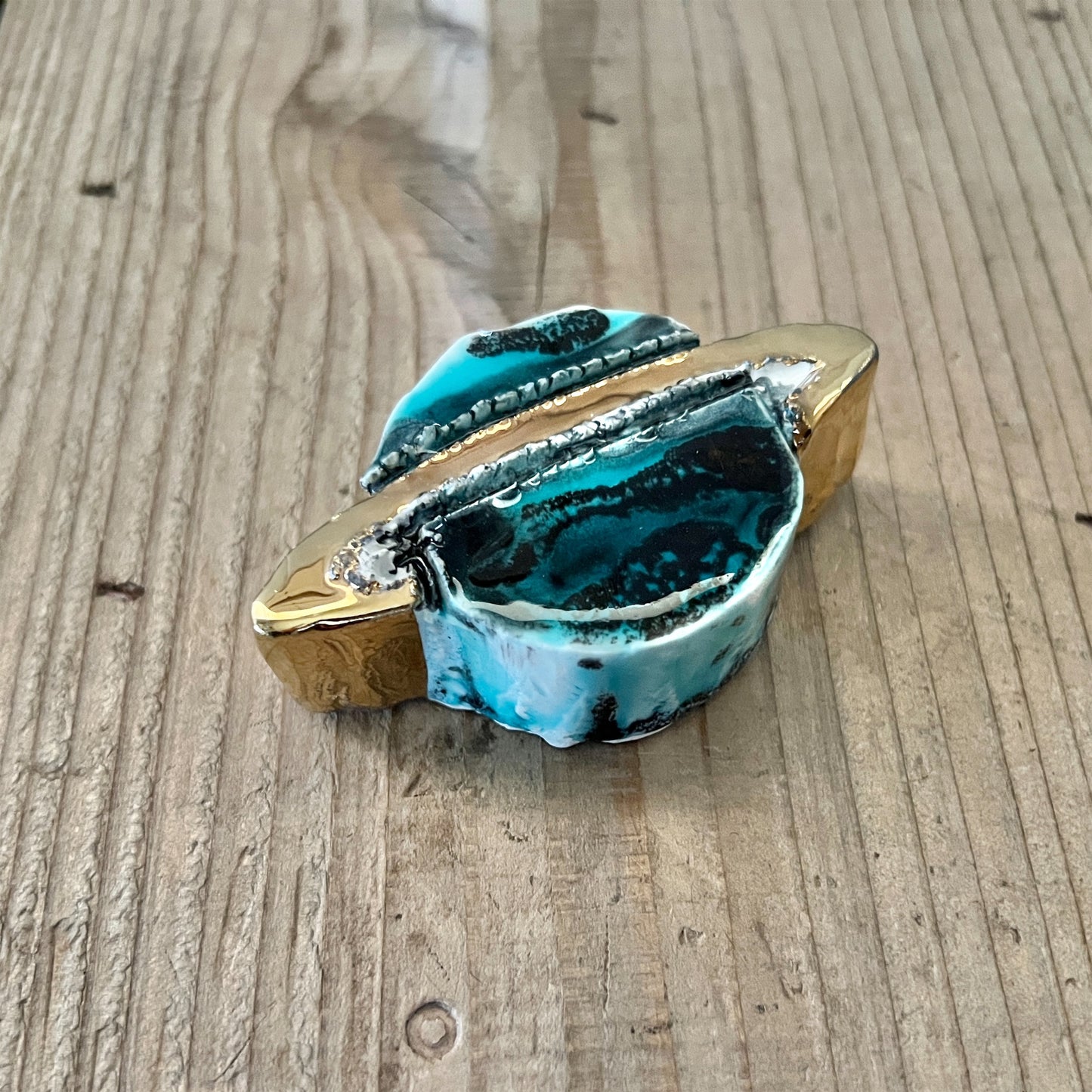 【MV% ceramics design】Saturno / piccolo（土星・小）
