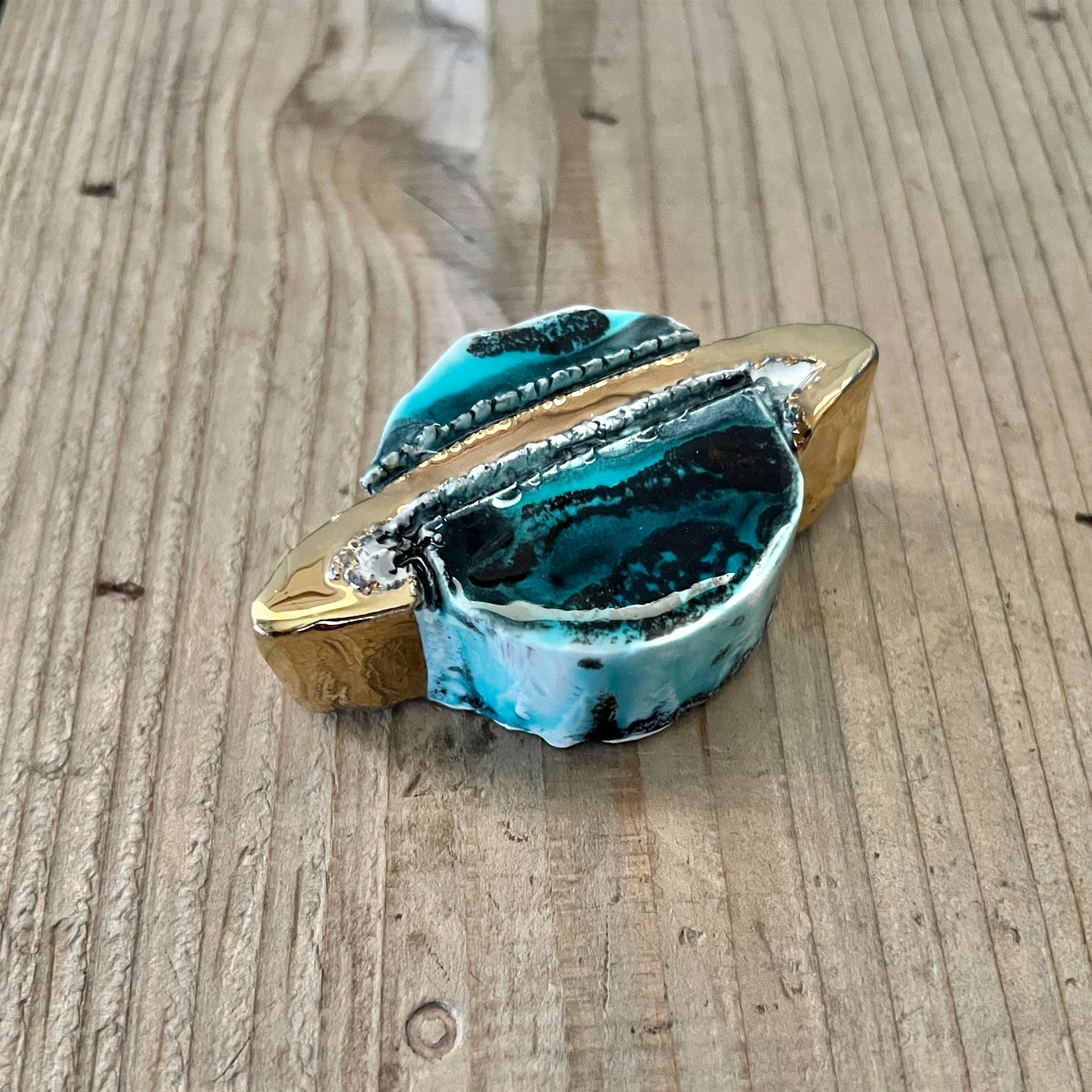 【MV% ceramics design】Saturno / piccolo（土星・小）