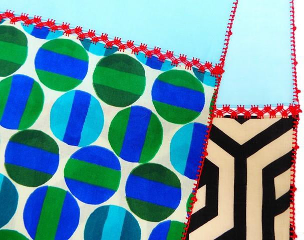 【Leo Atlante】STOCKY Scarf_multico,red edge