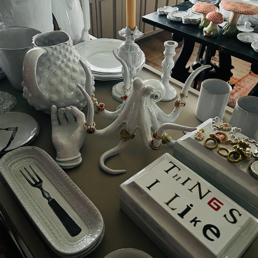 【Astier de Villatte】Octopus Ornament with Rings