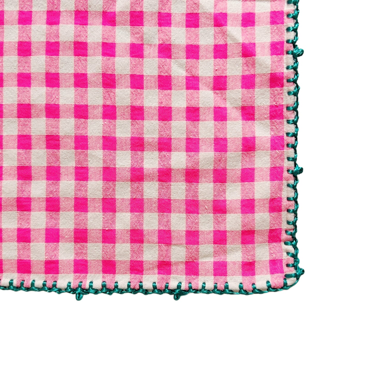 【Leo Atlante】Tablecloth_birds+gingham_red