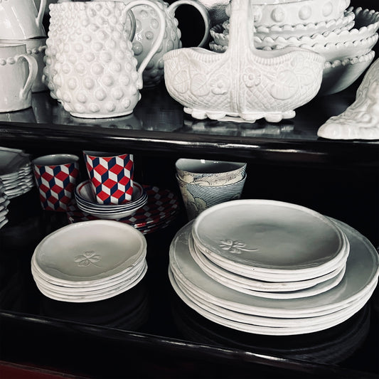 【Astier de Villatte】Small Trefles Side Plate