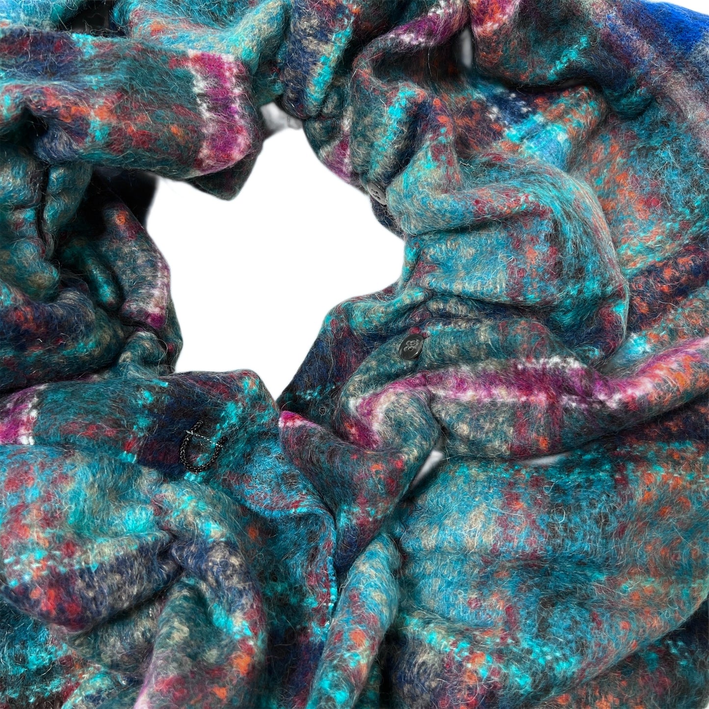 【Sayoko.M】cape shirring M03 blue