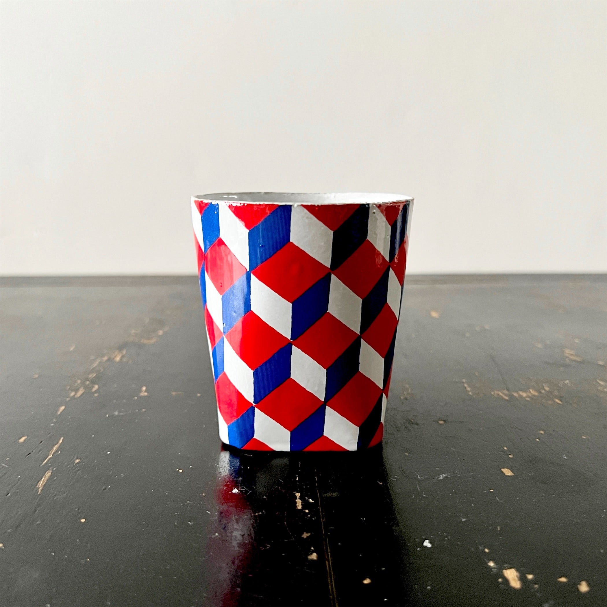 Astier de Villatte】Tricolore Cube タンブラー | フィールシーン Astier de Villatte】Tricolore Cube タンブラー | フィールシーン