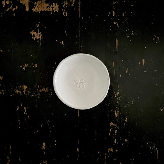 【Astier de Villatte】Small Trefles Side Plate