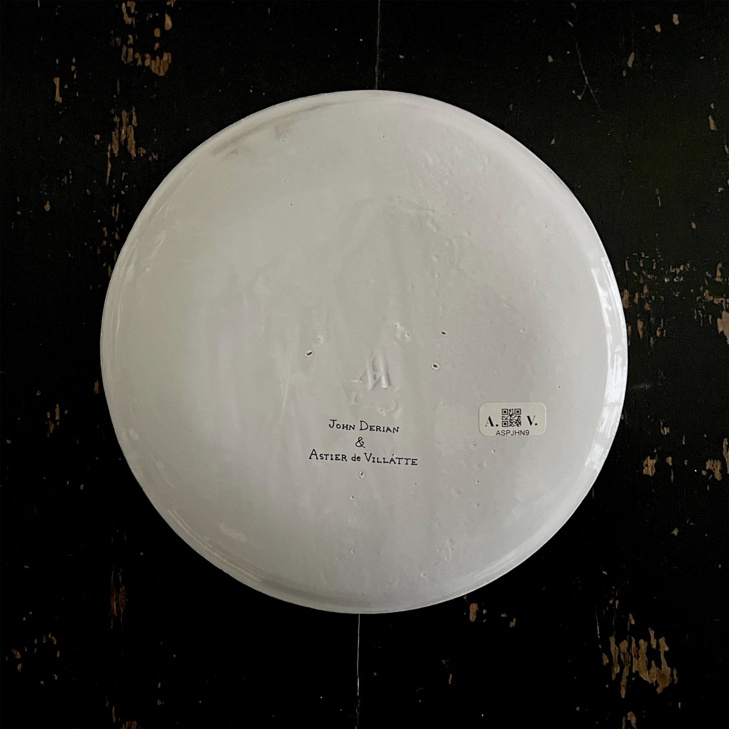 【Astier de Villatte】John Derian Watch Dessert Plate