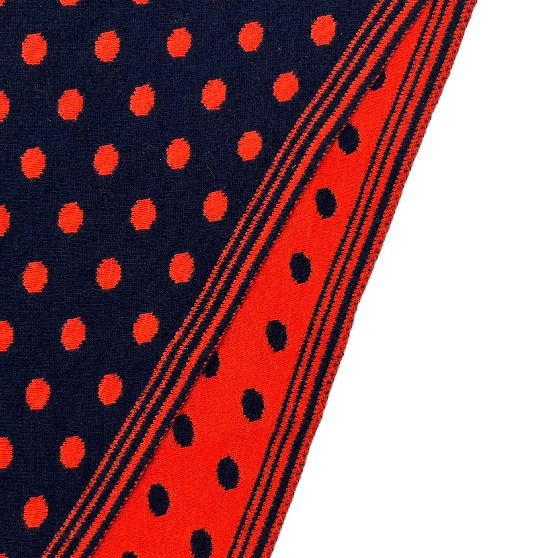 【LA FETICHE】Reversible Polka Dot Foulard / navy,red
