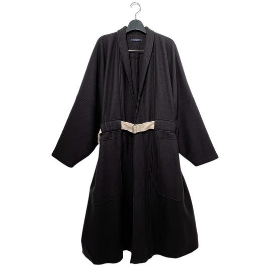 【ohta】dark brown long coat jk-74D