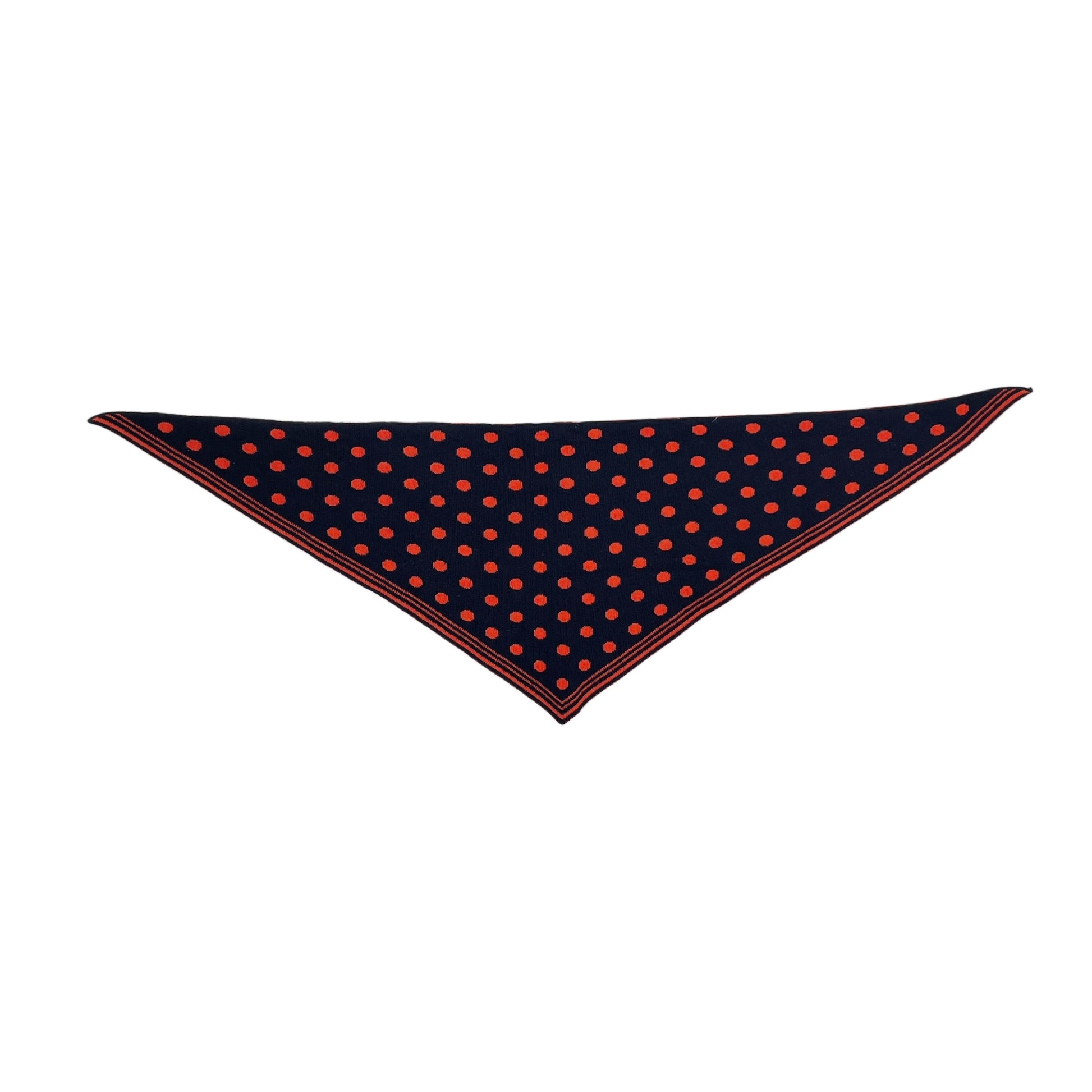 【LA FETICHE】Reversible Polka Dot Foulard / navy,red