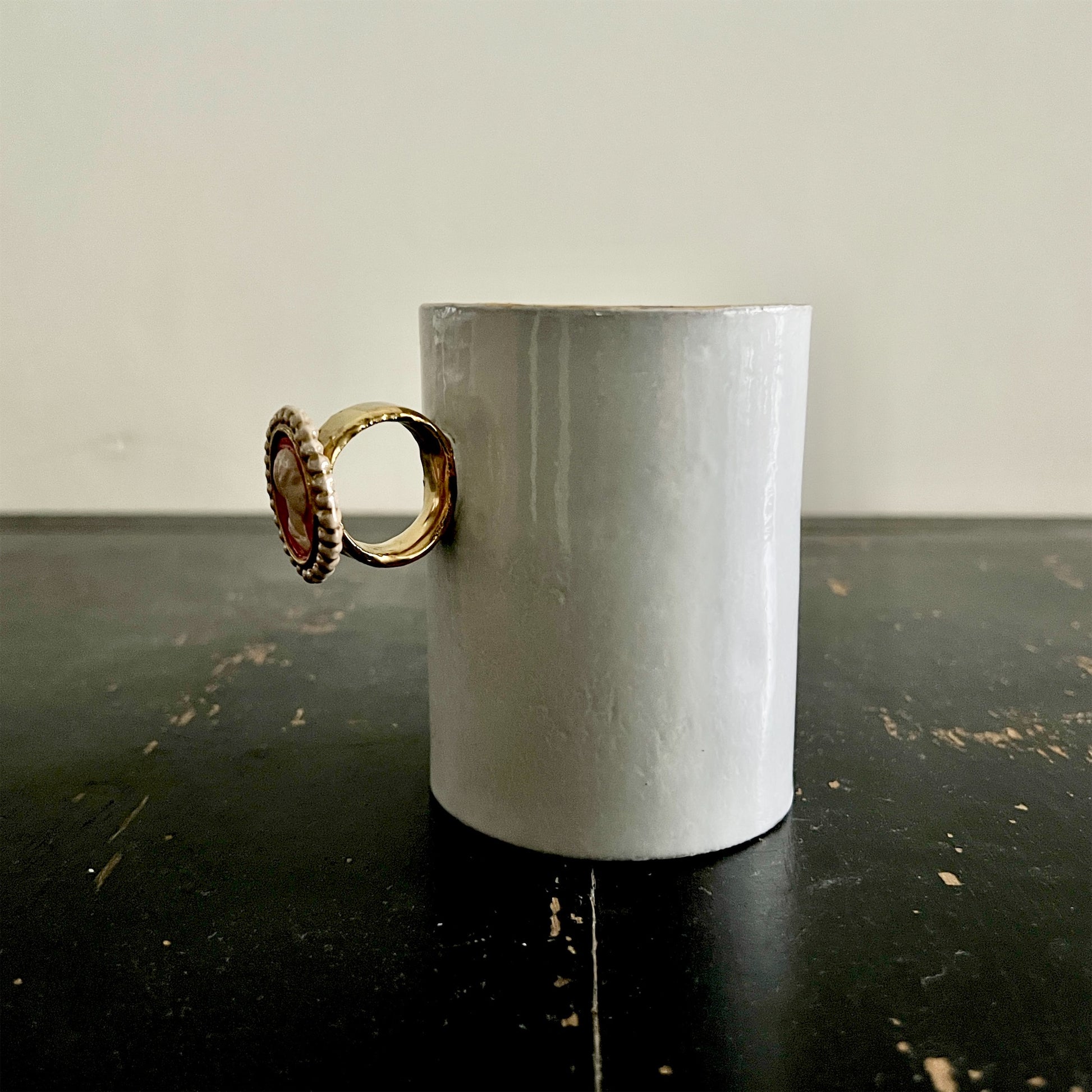 【Astier de Villatte】Serena Woman Cameo Ring Cup