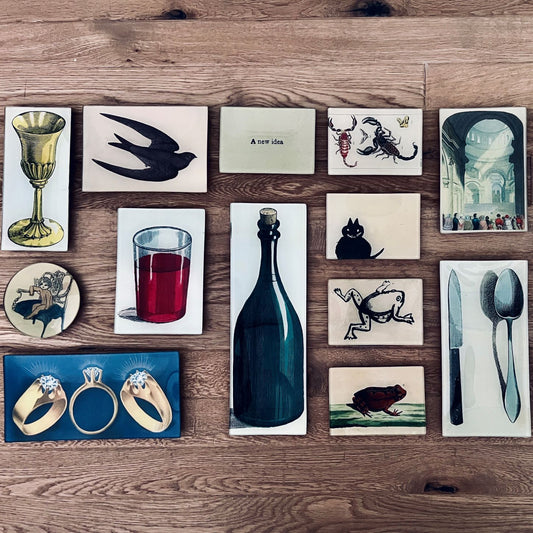 【JOHN DERIAN】デコパージュプレート Spoon & Knife (Flatware)