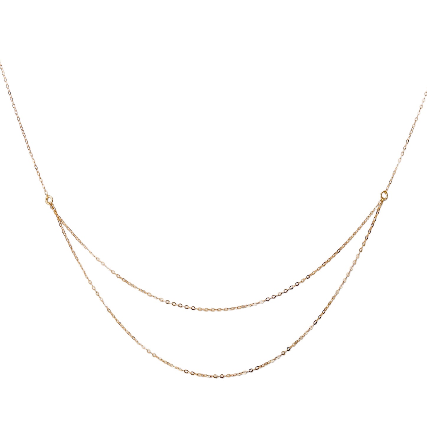 【Helena Rohner】9k gold double chain necklace