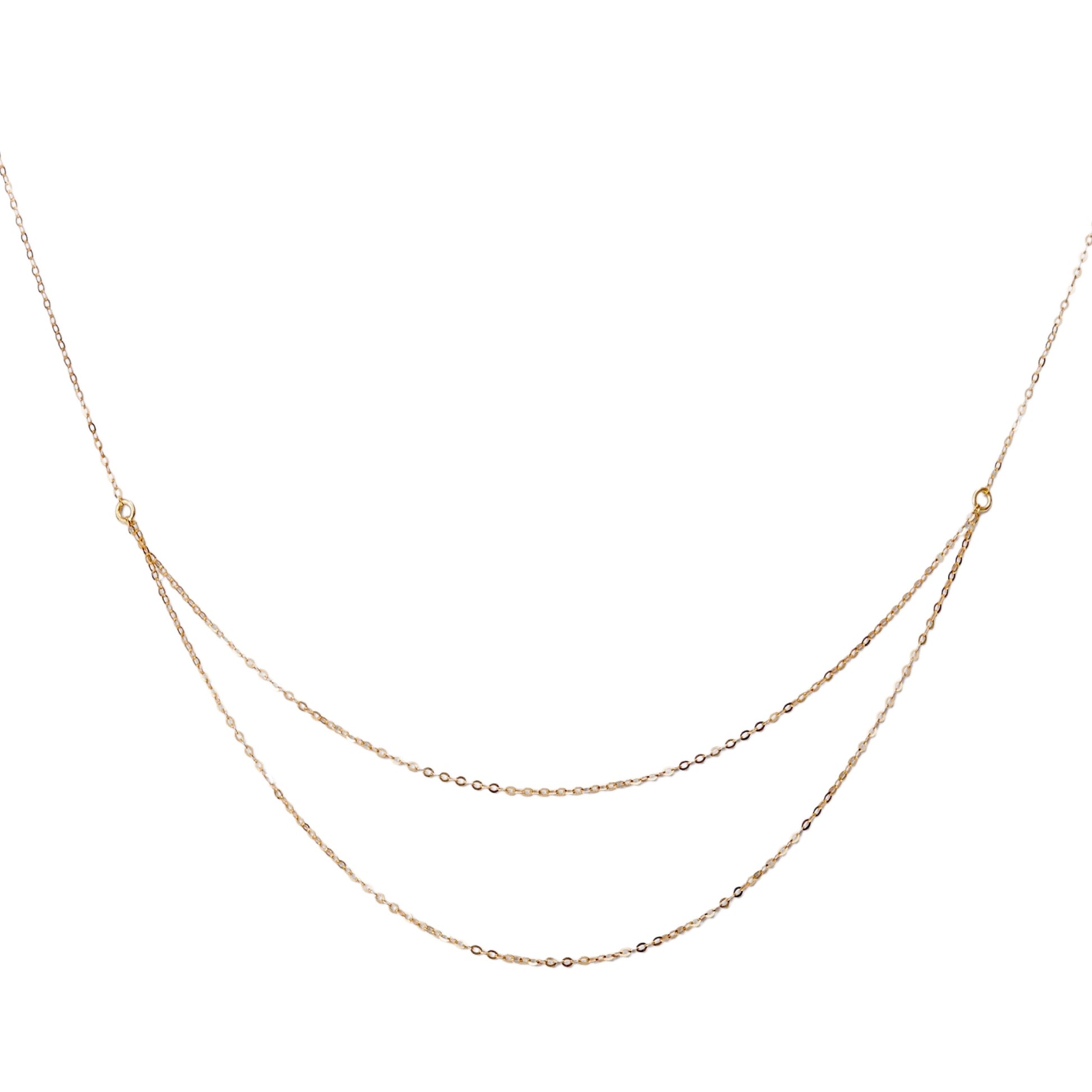 【Helena Rohner】9k gold double chain necklace