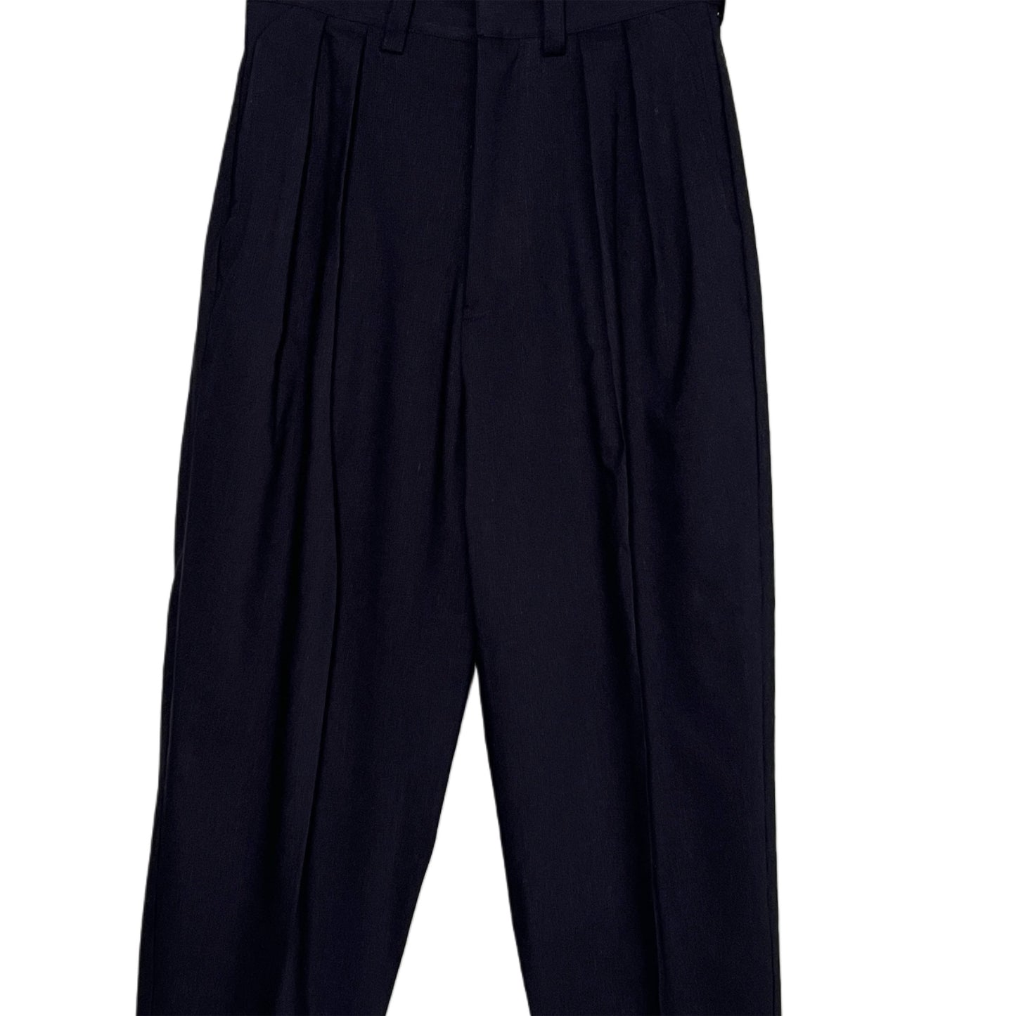 【ohta】navy pleats pants pt-48N