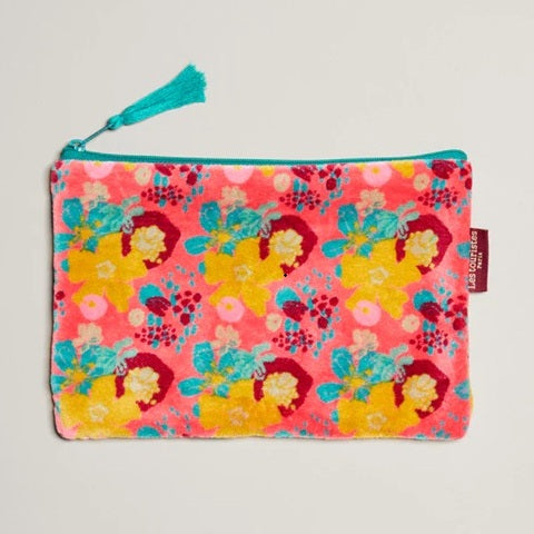 【Les Touristes】MEDIUM FLAT ZIP PURSE_mackintosh coral
