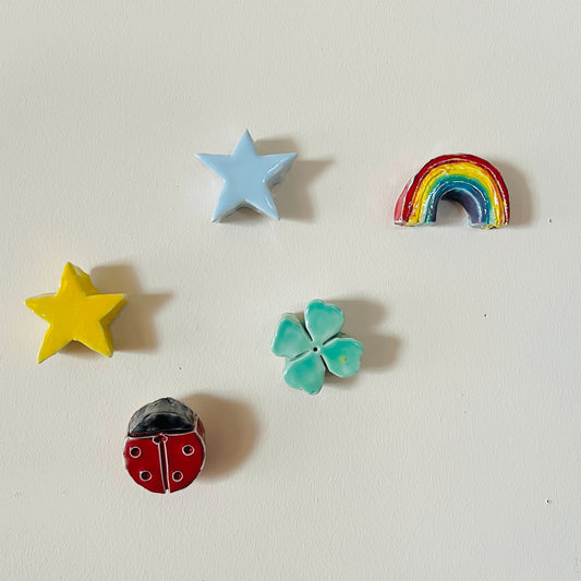 【MV% ceramics design】SMALL YELLOW STAR
