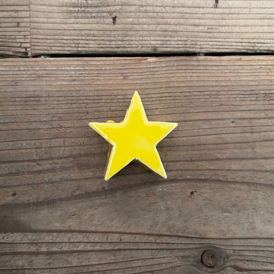 【MV% ceramics design】SMALL YELLOW STAR