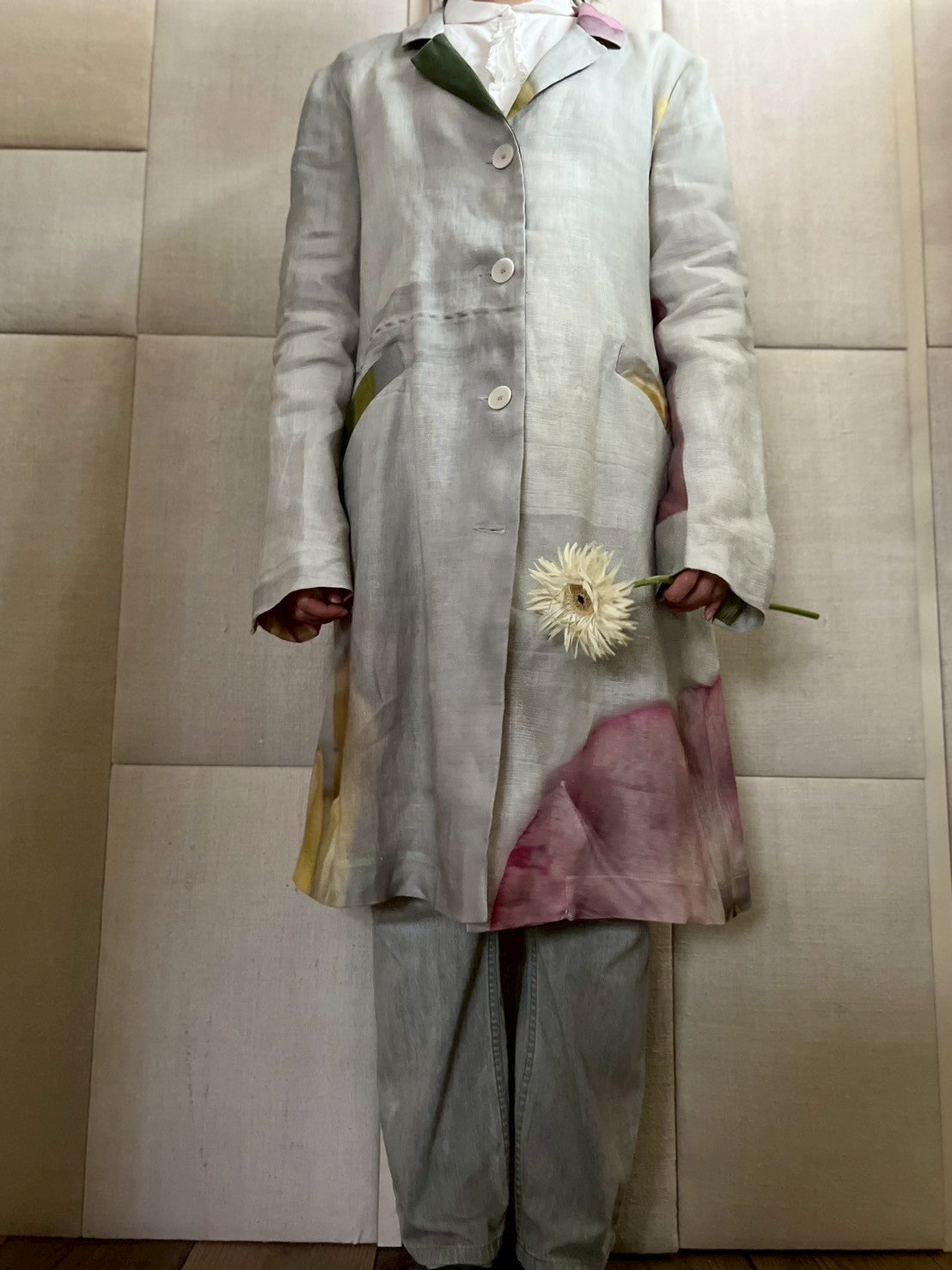 【Colomba Leddi】COAT_LINEN_three tulips