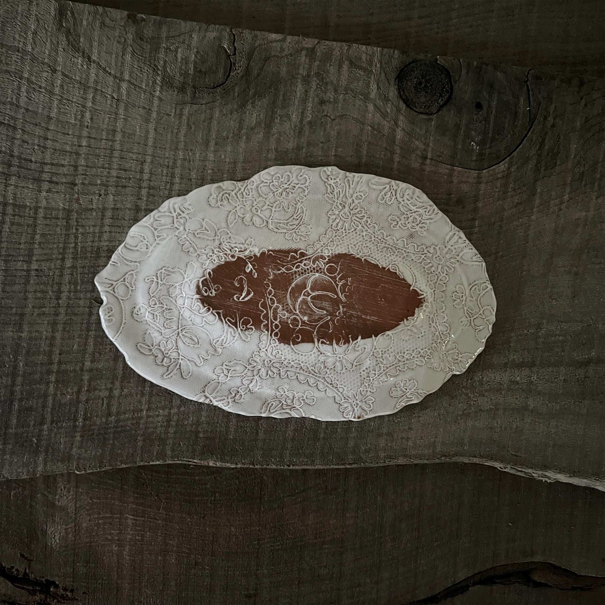 【 Valerie Casado】プレートS Fish Plates_Rouge-1