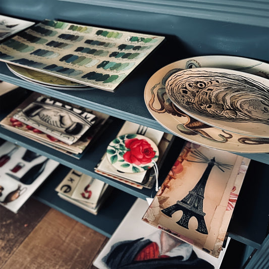 【JOHN DERIAN】デコパージュプレート Mother Mini-Tray