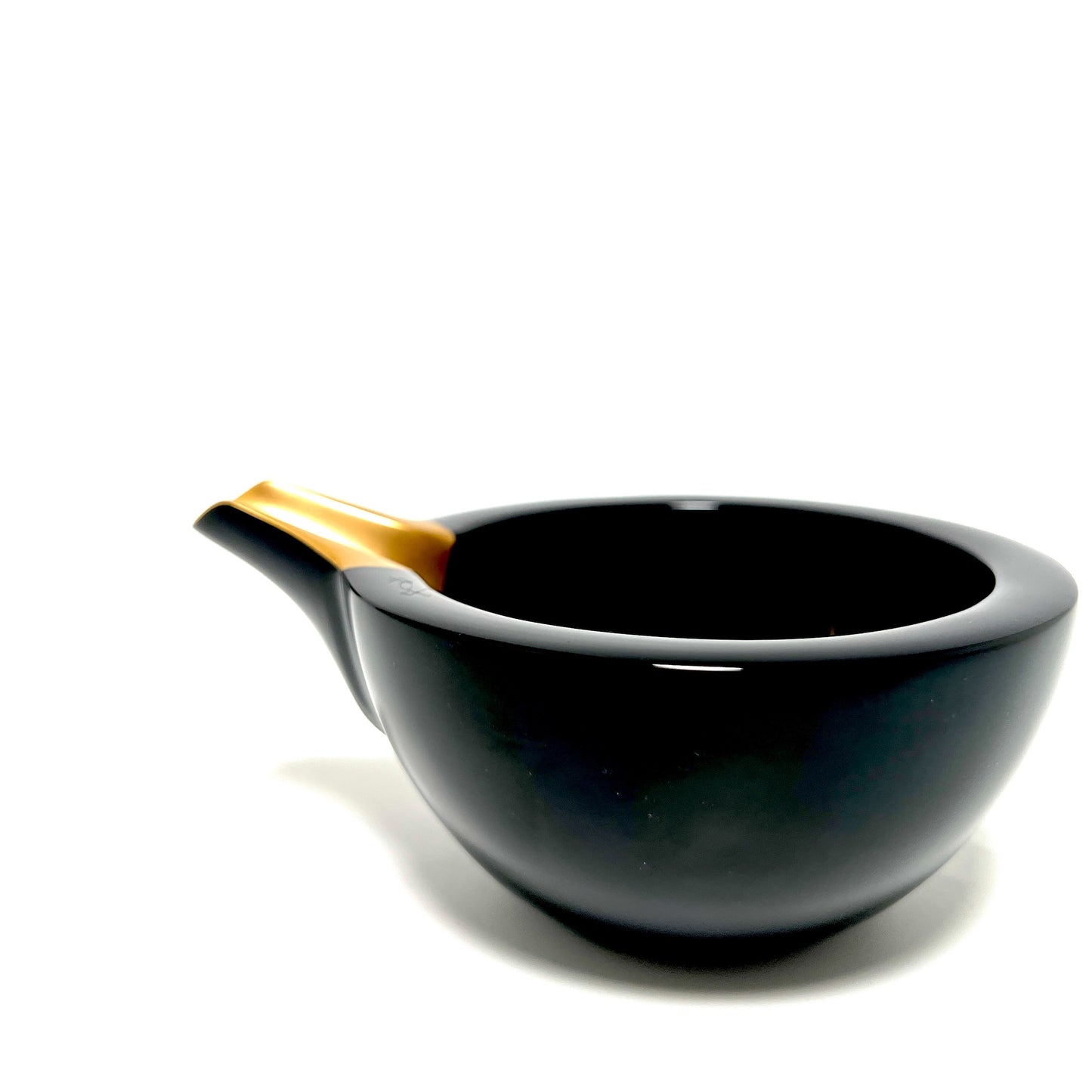 【塗師屋いち松】片口_黒x金