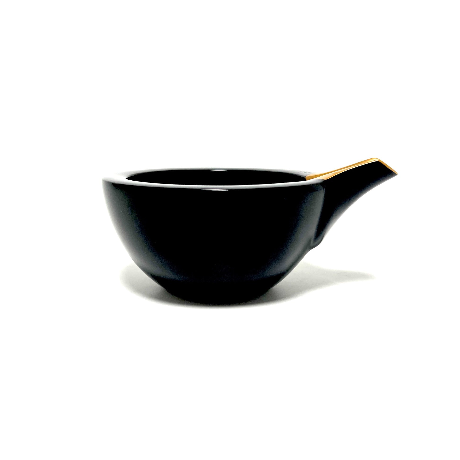 【塗師屋いち松】片口_黒x金