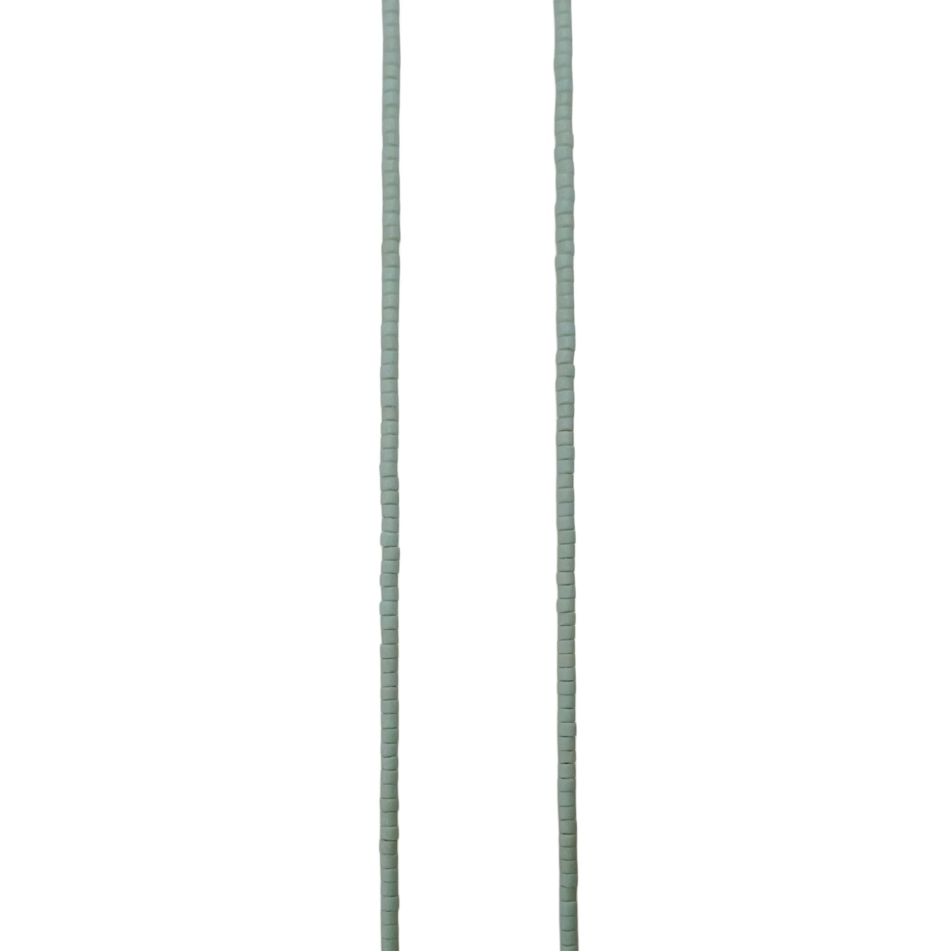 【helena rohner】miyuki beads necklace with tiny gold plated brass drop_mint