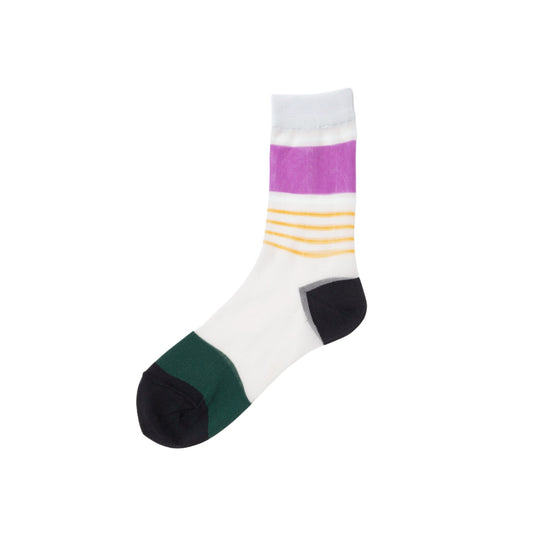【TRICOTE】SHEER BOREDER SOCKS