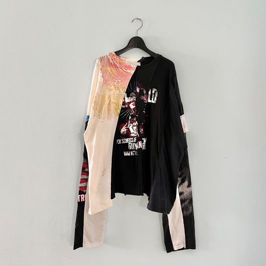 【nisai】古着解体再構築のロンT R022