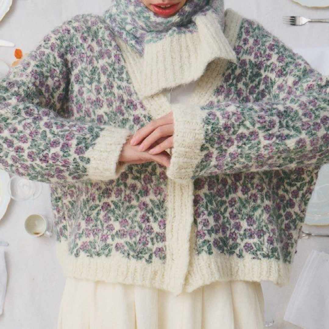 【Mii Collection】Hand Block Printed Cardigan #76