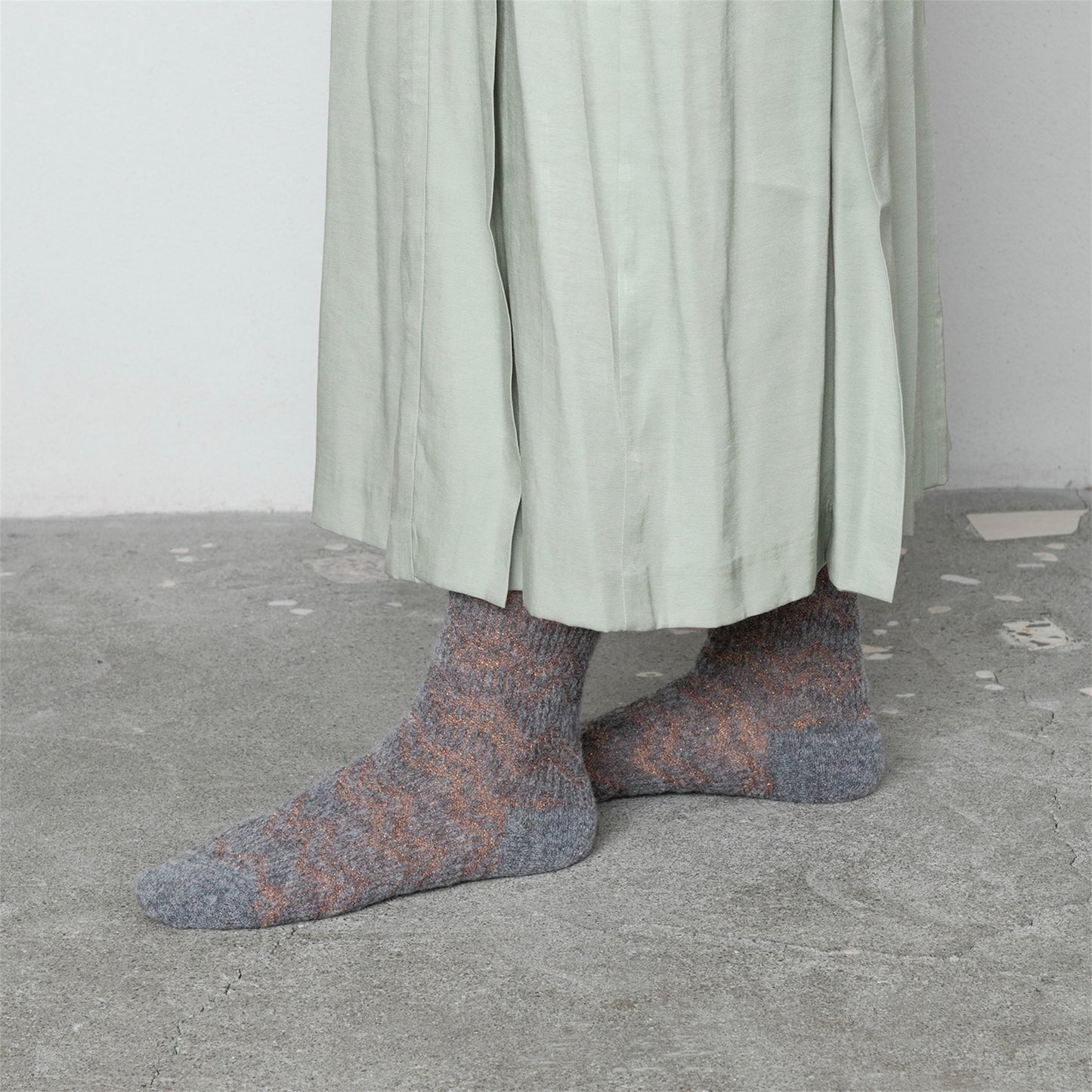 【TRICOTE】ZIGZAG TAMLINKS SOCKS