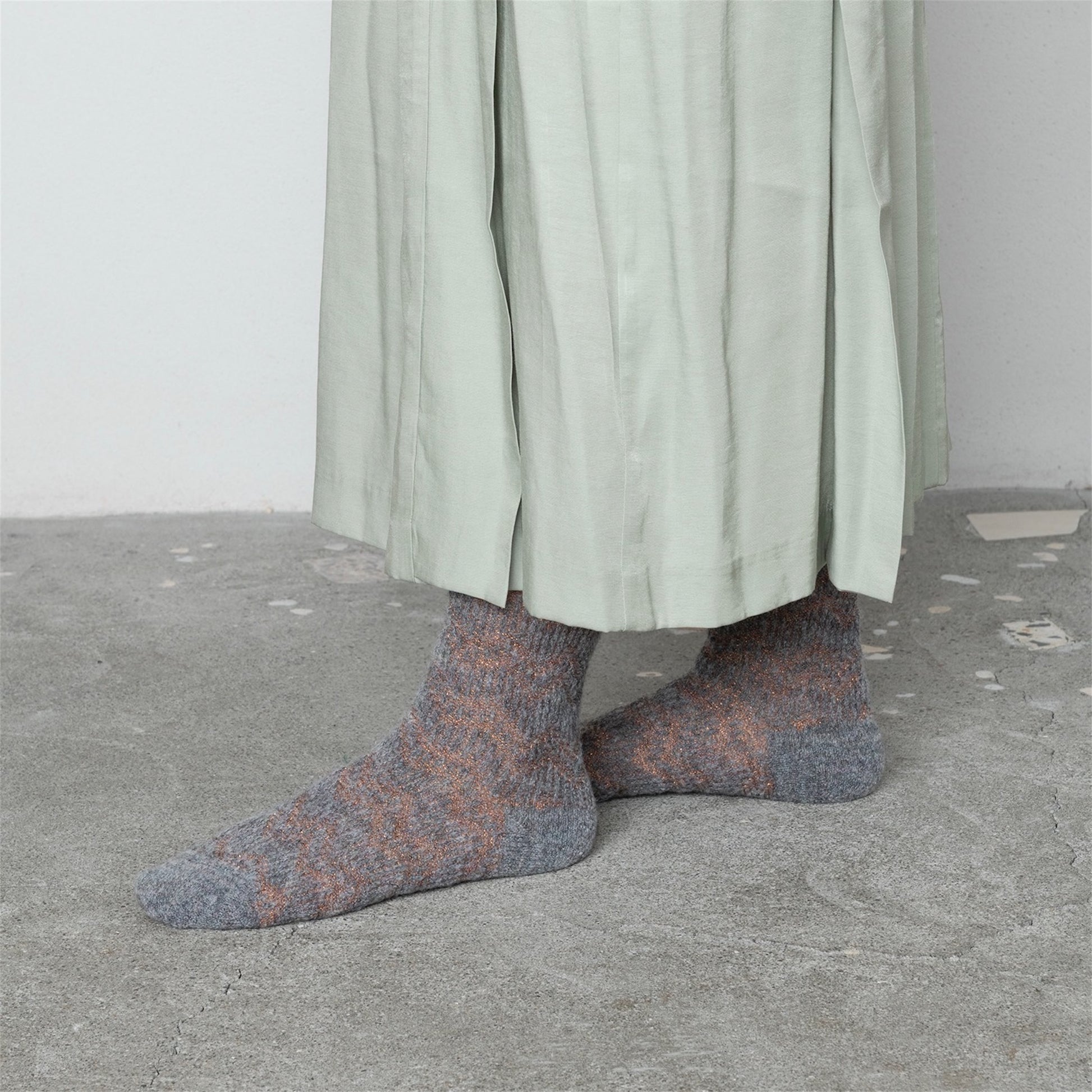 【TRICOTE】ZIGZAG TAMLINKS SOCKS