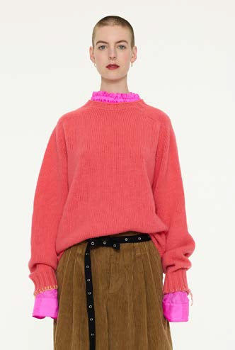 【LA FETICHE】Unisex Mens Lambswool Sweater