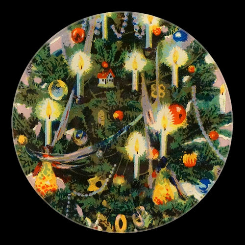 【JOHN DERIAN】デコパージュプレートChristmas Tree