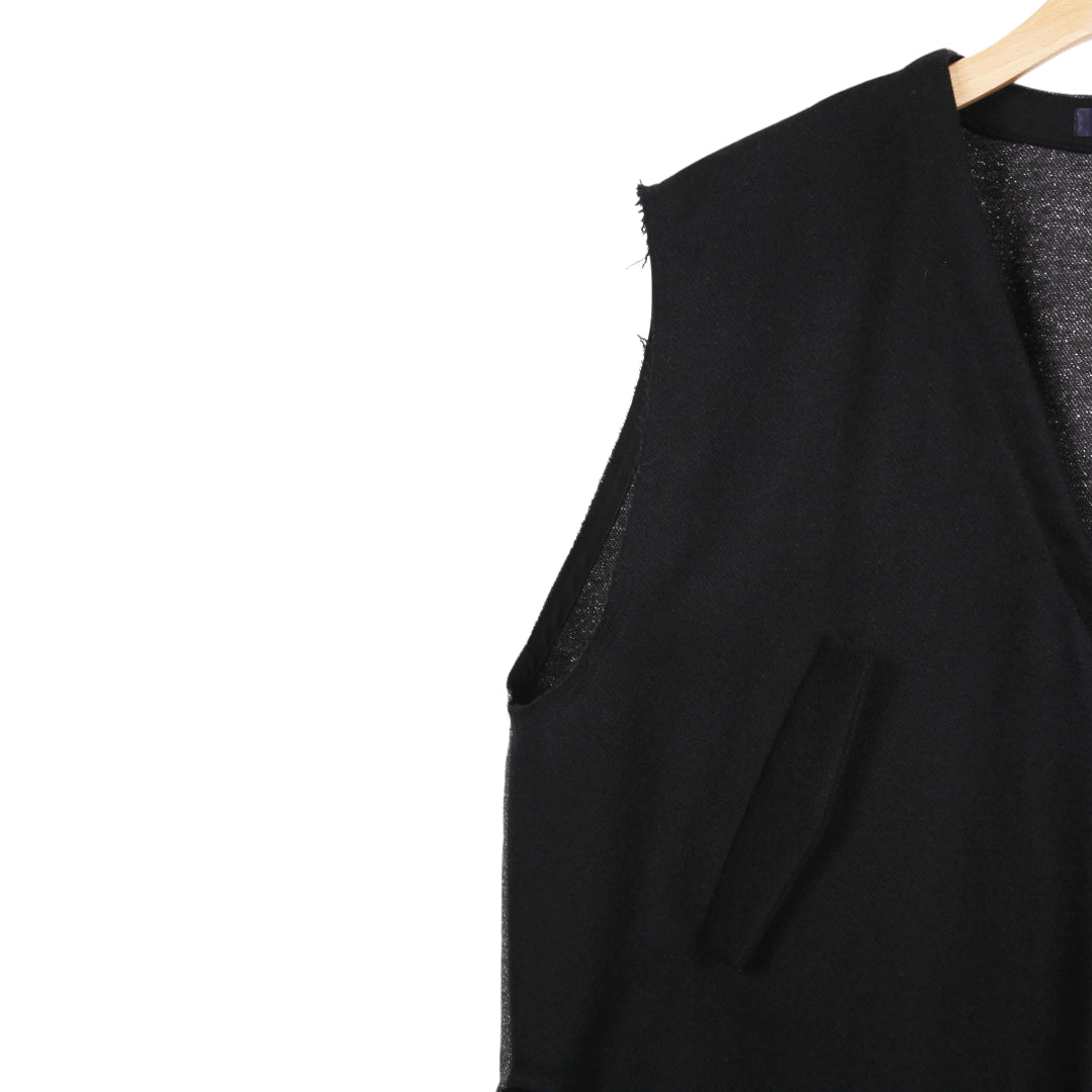 【ohta】black vest st-118