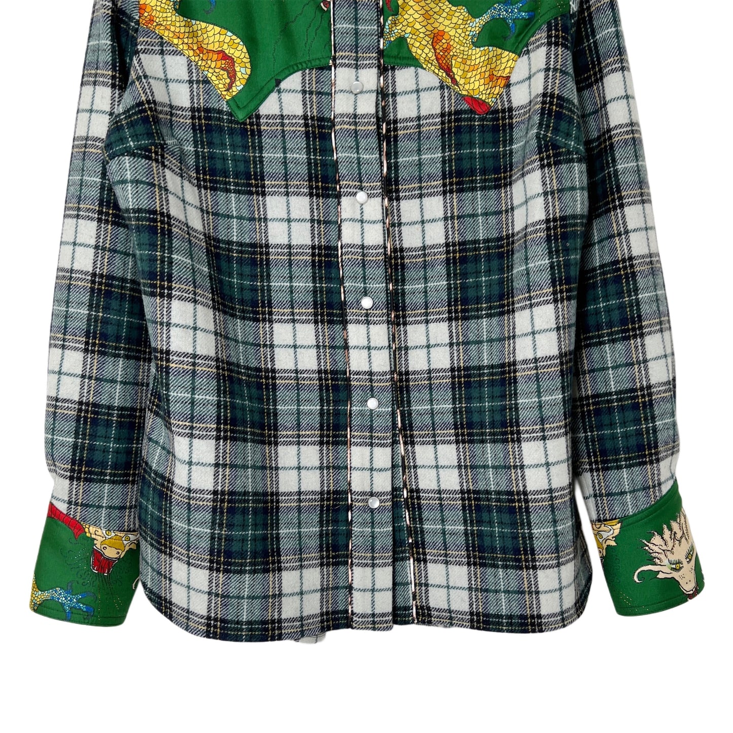 【La Prestic Ouiston】western-style fitted shirt with front & back yoke