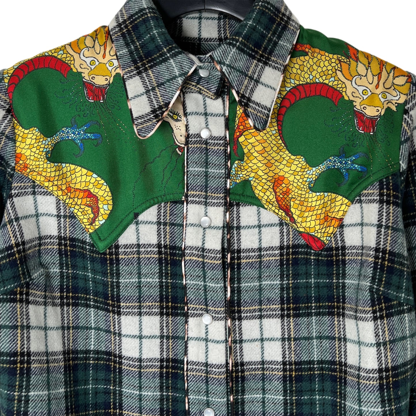 【La Prestic Ouiston】western-style fitted shirt with front & back yoke