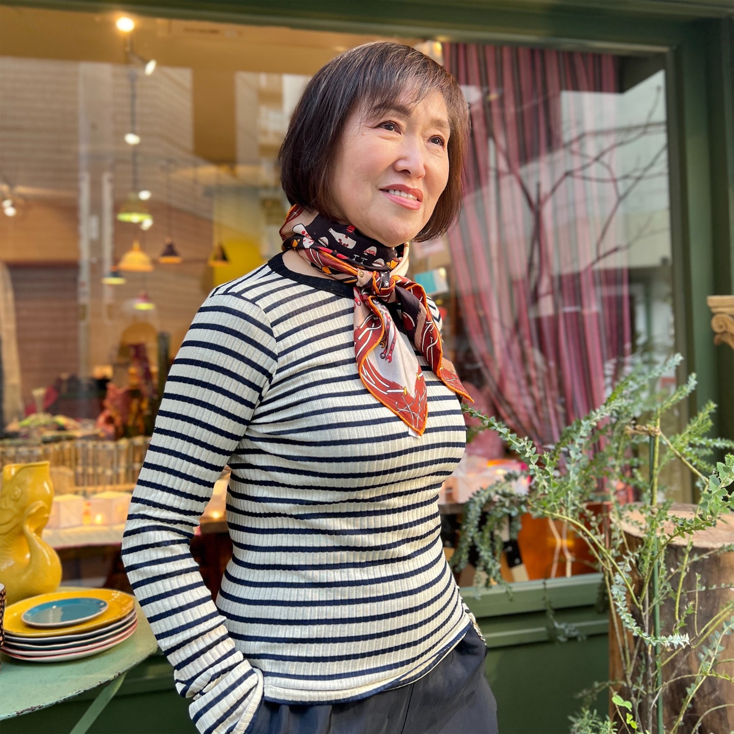 【Tse & Tse associees】スカーフ FOULARD TSE & TSE brun