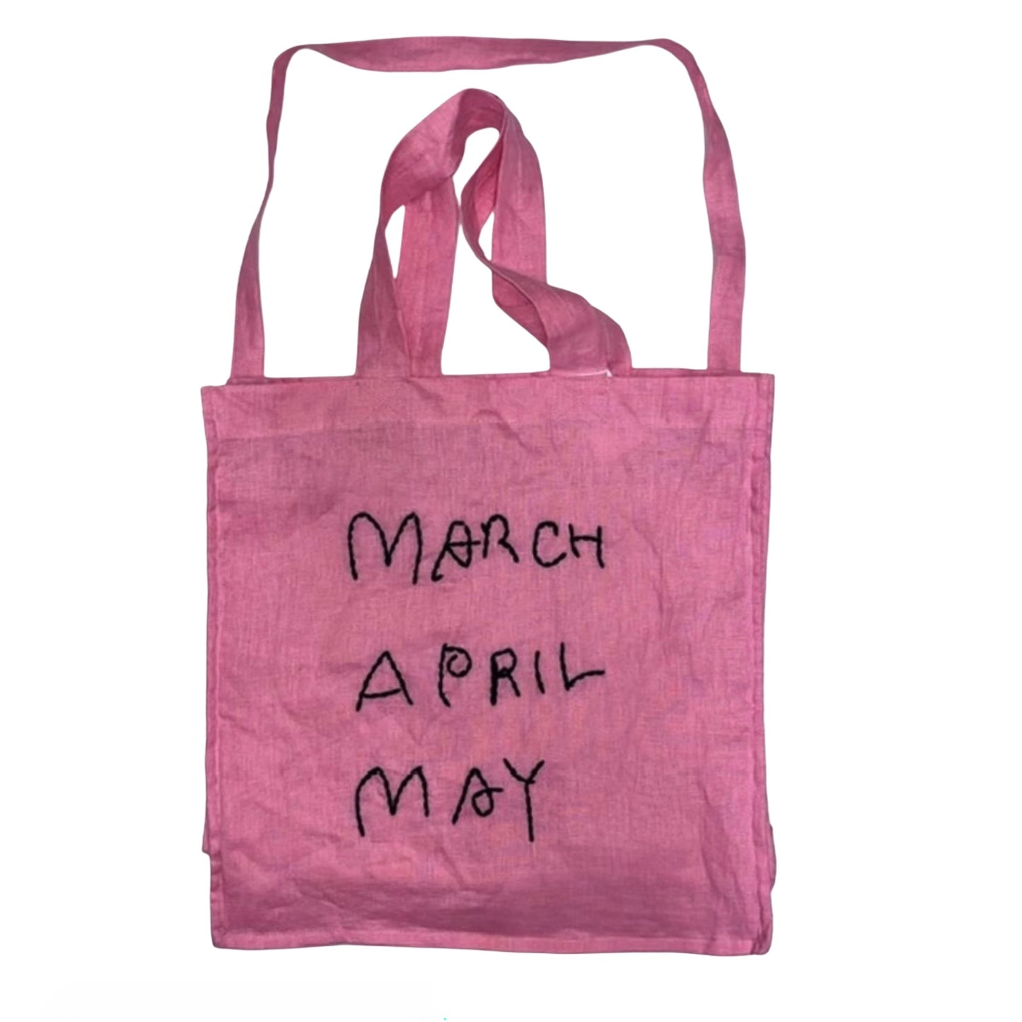 【LOVE by MarchAprilMay】リネン2WAYバッグ 25L hot pink