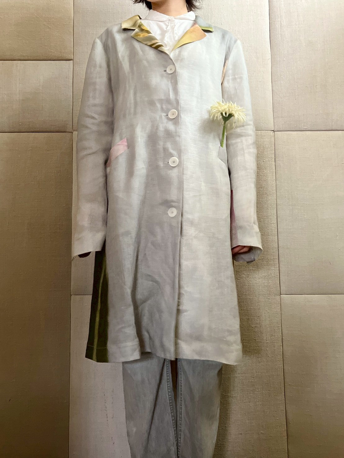 【Colomba Leddi】COAT_LINEN_three tulips